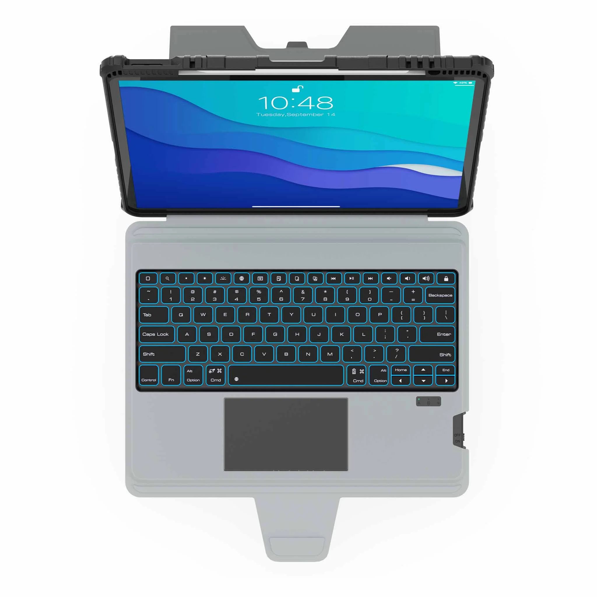 Bumper Combo Backlit Keyboard Case (Black) for iPad Series - Image 29