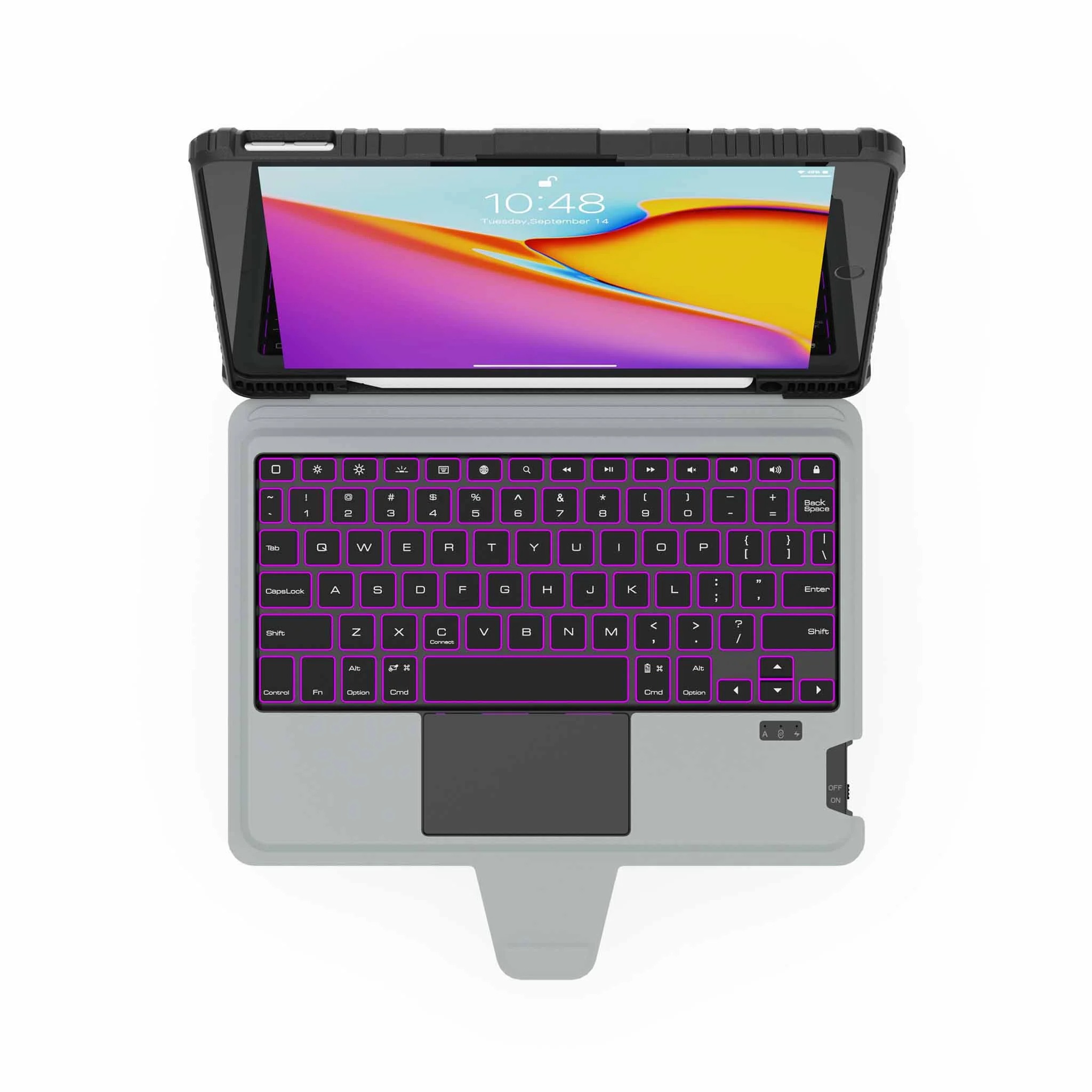 Bumper Combo Backlit Keyboard Case (Black) for iPad Series - Image 5