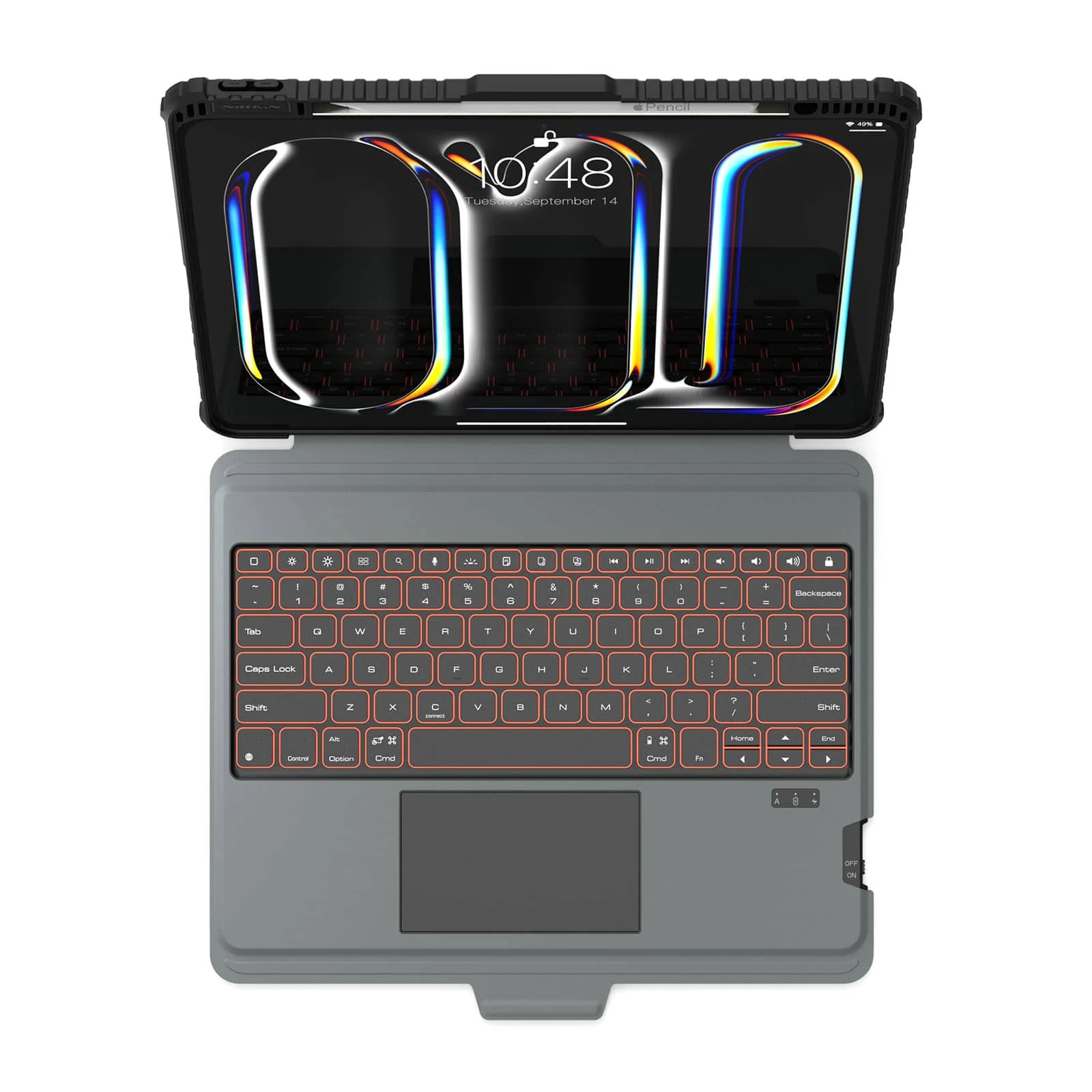 Bumper Combo Backlit Keyboard Case (Black) for iPad Series - Image 54