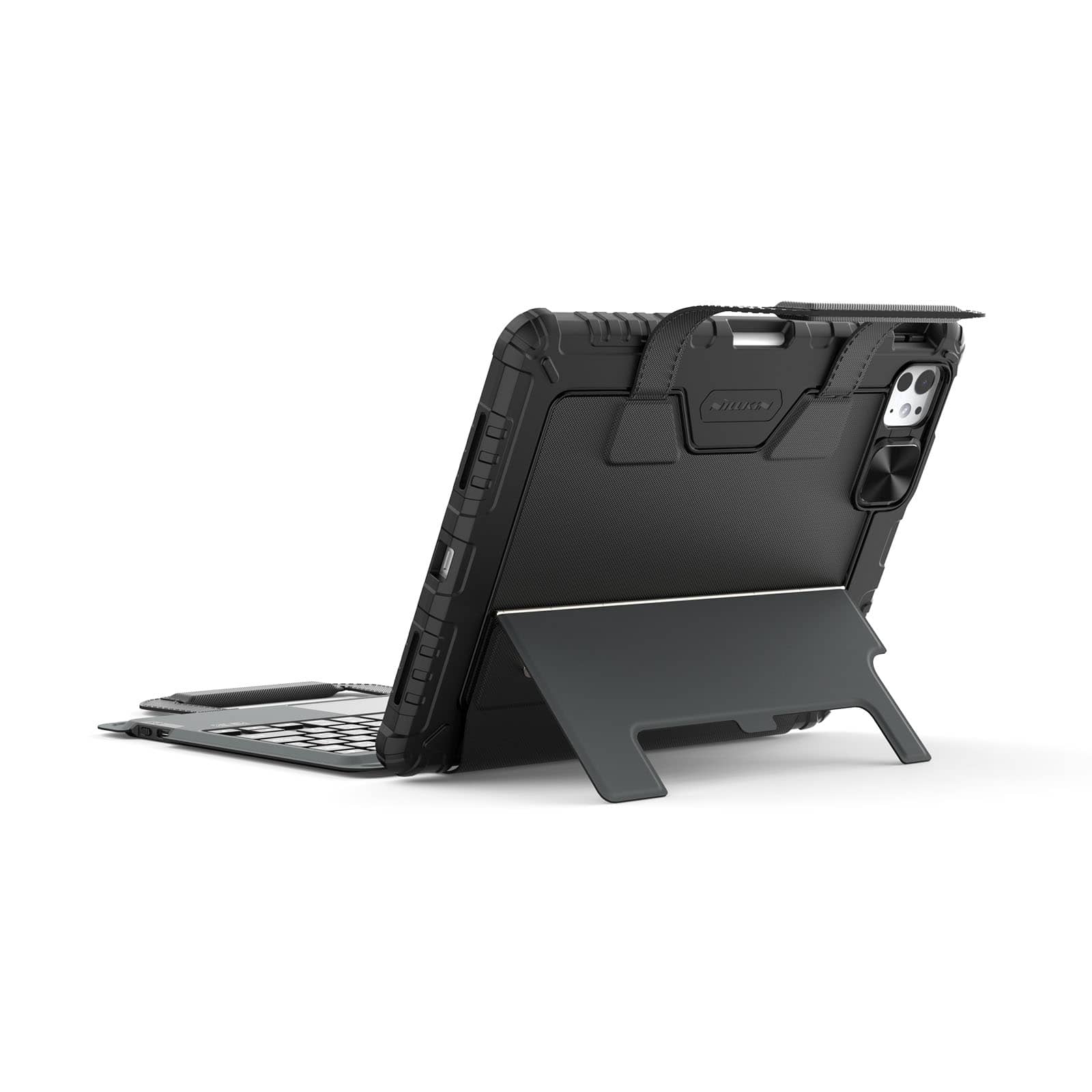 Carry Go Portable Handle Backlit Keyboard Case (Black) for iPad Series - Image 7